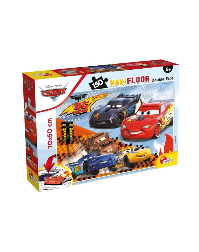 lisciani giochi Puzzle dwustronne podłogowe 150el. Maxi Auta Cars 91805 LISCIANI główny