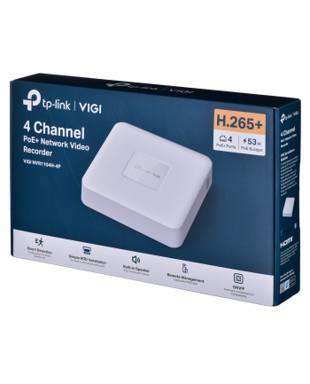 tp-link 4-kanałowy rejestrator sieciowy PoE VIGI NVR1104H-4P