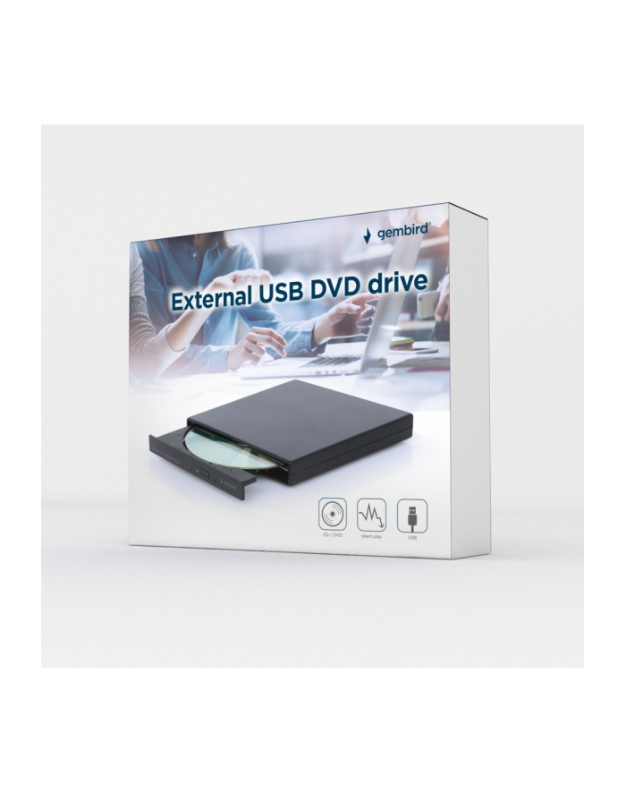 gembird Napęd DVD na USB zew DVD-USB-04 Czarny główny