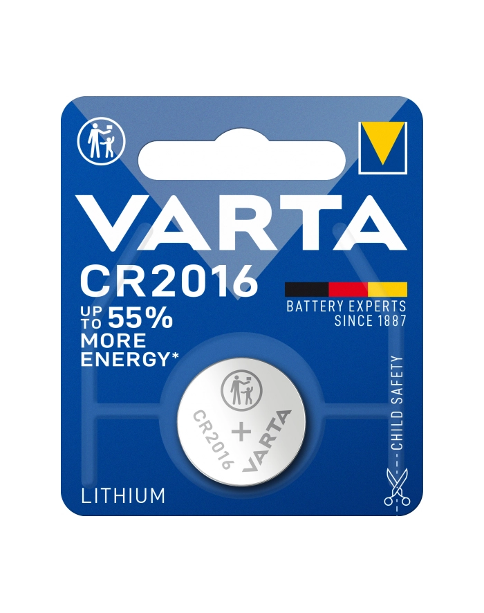 Bateria Electronics Lithium Varta Professional CR2016 6016101401 główny