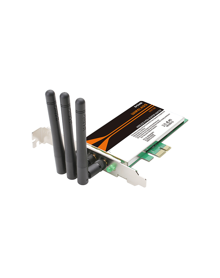 Karta sieciowa D-LINK WiFi N300 (2.4GHz) PCI-E BOX DWA-556 główny