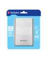 Dysk Verbatim 500GB 2.5'' HDD USB 3.0 zewnętrzny Silver Store'n'Go - nr 12