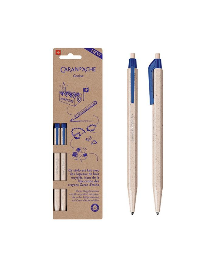 pbs connect Długopis jednorazowy 825 wood chips 2szt blister / cena za blister główny