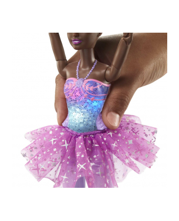 Barbie Lalka Baletnica Magiczne światełka Brunetka HLC26 p4 MATTEL