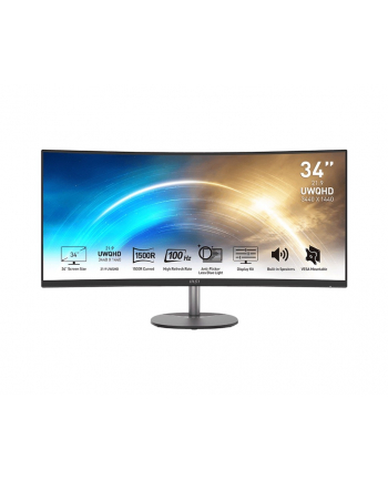 msi Monitor 34 cale PRO MP341CQ CURVED/VA/UWQHD/100Hz