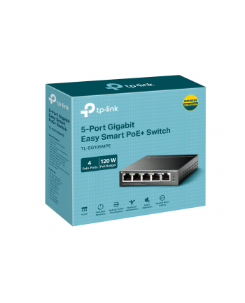 tp-link Przełącznik SG105MPE Smart 5xGE (4xPoE+)