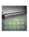 axagon HMC-4KX3 Wieloportowy hub USB 5Gbps, 3x USB-A, 2x HDMI + DP + GLAN +  SD/microSD + audio, PD 100W - nr 17