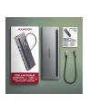 axagon HMC-4KX3 Wieloportowy hub USB 5Gbps, 3x USB-A, 2x HDMI + DP + GLAN +  SD/microSD + audio, PD 100W - nr 30