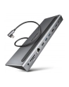 axagon HMC-4KX3 Wieloportowy hub USB 5Gbps, 3x USB-A, 2x HDMI + DP + GLAN +  SD/microSD + audio, PD 100W - nr 51