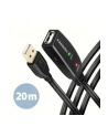 axagon Kabel ADR-220 USB 2.0 A-M -> A-F aktywny kabel przedłużacz/wzmacniacz 20m - nr 30