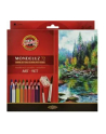 Kredki akwarelowe Mondeluz 3714 72 kolory, pędzel KOH-I-NOOR - nr 1