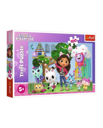 Puzzle 100el Koci Domek Gabi. Gabby's Dollhouse 16464 Trefl nr 2