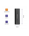 qoltec Obudowa | kieszeń do dysków M.2 SATA SSD | NGFF | USB typ C - nr 4