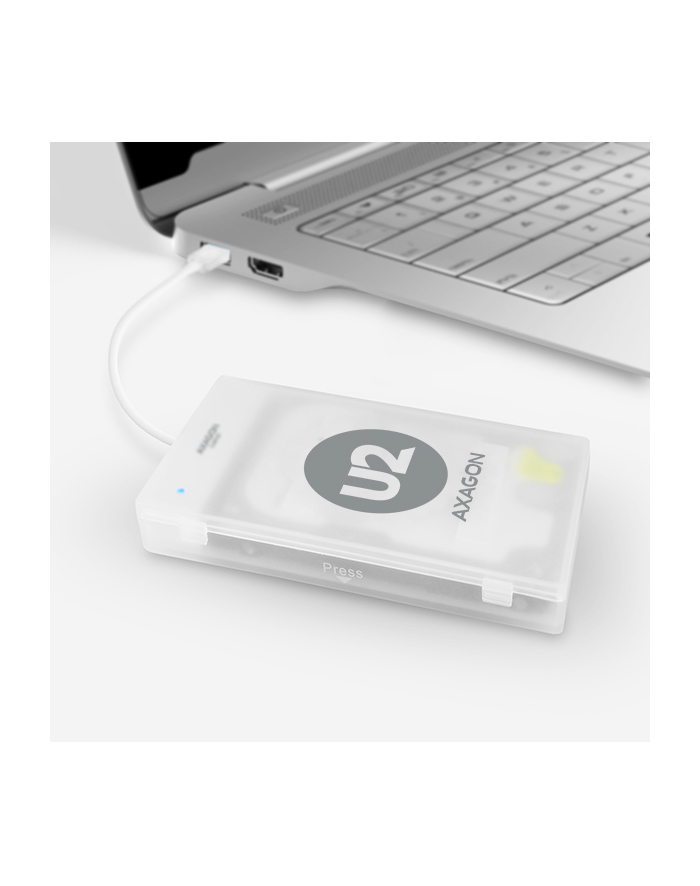 axagon ADSA-1S Adapter USB 2.0 SATA do szybkiego przyłączenia 2.5' SSD/HDD Z pudełkiem główny