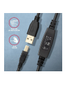 axagon Kabel ADR-210B USB 2.0 A-M -> B-M Aktywny kabel połączeniowy/wzmacniacz 10m - nr 14