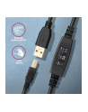 axagon Kabel ADR-210B USB 2.0 A-M -> B-M Aktywny kabel połączeniowy/wzmacniacz 10m - nr 32