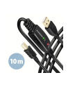 axagon Kabel ADR-210B USB 2.0 A-M -> B-M Aktywny kabel połączeniowy/wzmacniacz 10m - nr 9