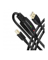 axagon Kabel ADR-215B USB 2.0 A-M -> B-M aktywny kabel połączeniowy/wzmacniacz 15m - nr 27