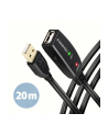 axagon Kabel ADR-220 USB 2.0 A-M -> A-F aktywny kabel przedłużacz/wzmacniacz 20m - nr 12