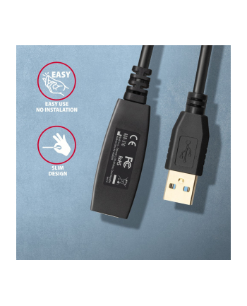 axagon Kabel ADR-310 USB 3.0 A-M -> A-F aktywny kabel przedłużacz/wzmacniacz 10m