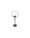digitus Lampa pierścieniowa Led Ring 10-calowa ze statywem, uchwytem na telefon komórkowy i pilotem, USB, 2m - nr 11