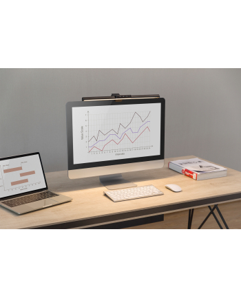 digitus Lampka LED do monitora z mocowaniem zaciskowym, 5W, 250lm Czarna nr 1