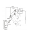 gembird Ramię regulowane  do monitora do montażu na ścianie, do 27 cali/ 7 kg - nr 2
