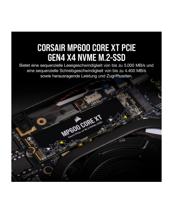 corsair Dysk SSD 1TB MP600 CORE XT 5000/3500 MB/s M.2 NVMe PCIe Gen4 x4