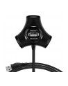 axagon Hub HUE-X3B 4-portowy USB 2.0 kabel 1,2m Czarny - nr 1