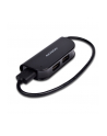 axagon Hub HUE-X4B 4-portowy USB 2.0 kabel 20cm Czarny - nr 12