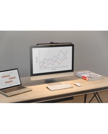 digitus Lampka LED do monitora z mocowaniem zaciskowym, 5W, 250lm Czarna