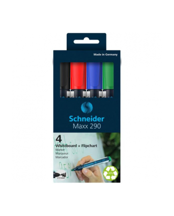 pbs connect Markery do tablic SCHNEID-ER Maxx 290, 2-3mm, 4 kolory, pudełko z zawieszką, mix kolorów