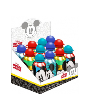 Bidon aluminiowy 500ml mix Myszka Miki Mickey Mouse MI50002DT Kids Euroswan cena za 1 szt p12 butelka na wodę