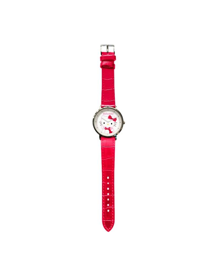Zegarek analogowy z czerwonym paskiem w metalowym opakowniu Hello Kitty HK50030 Kids Euroswan główny