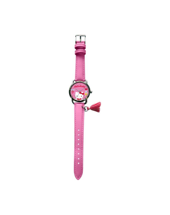 Zegarek analogowy z koralowym paskiem w metalowym opakowniu Hello Kitty HK50039 Kids Euroswan główny