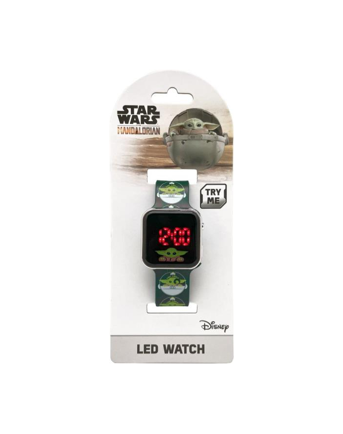 Zegarek LED z kalendarzem Star Wars Mandalorian MNL4034 Kids Euroswan główny