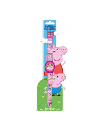 Zegarek cyfrowy KE02 ECO ( bez plastikowego opakowania) Świnka Peppa PP17072 Kids Euroswan