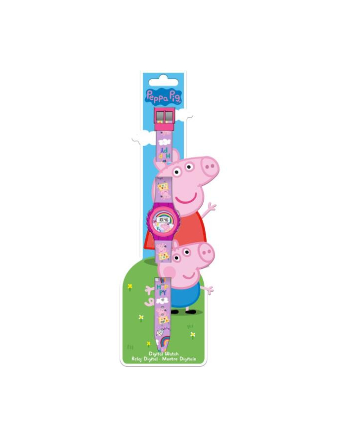 Zegarek cyfrowy KE02 ECO ( bez plastikowego opakowania) Świnka Peppa PP17072 Kids Euroswan główny