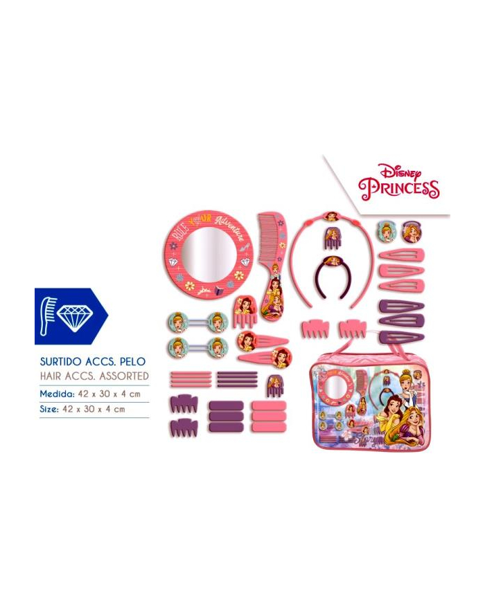 Zestaw akcesoriów do włosów 37el. Disney Princess WD21638 Kids Euroswan główny