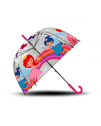 Parasolka przezroczysta automatyczna 48cm Fairy Princess KL11368 Kids Euroswan