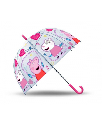Parasolka przezroczysta automatyczna 48cm Świnka Peppa PP09051 Kids Euroswan