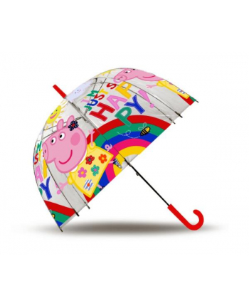 Parasolka przezroczysta automatyczna 48cm Świnka Peppa PP17081 Kids Euroswan