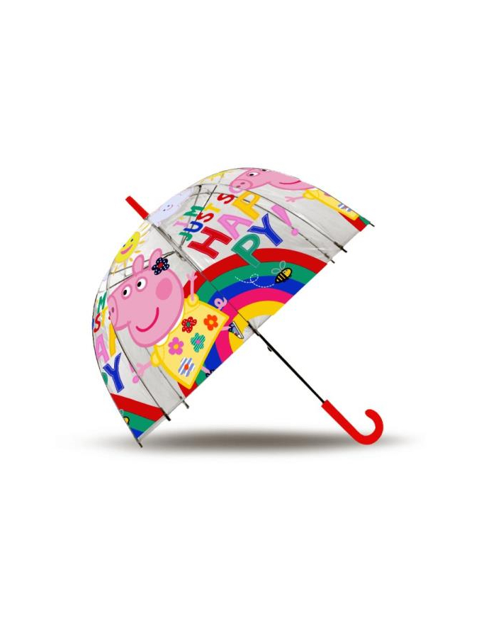 Parasolka przezroczysta automatyczna 48cm Świnka Peppa PP17081 Kids Euroswan główny