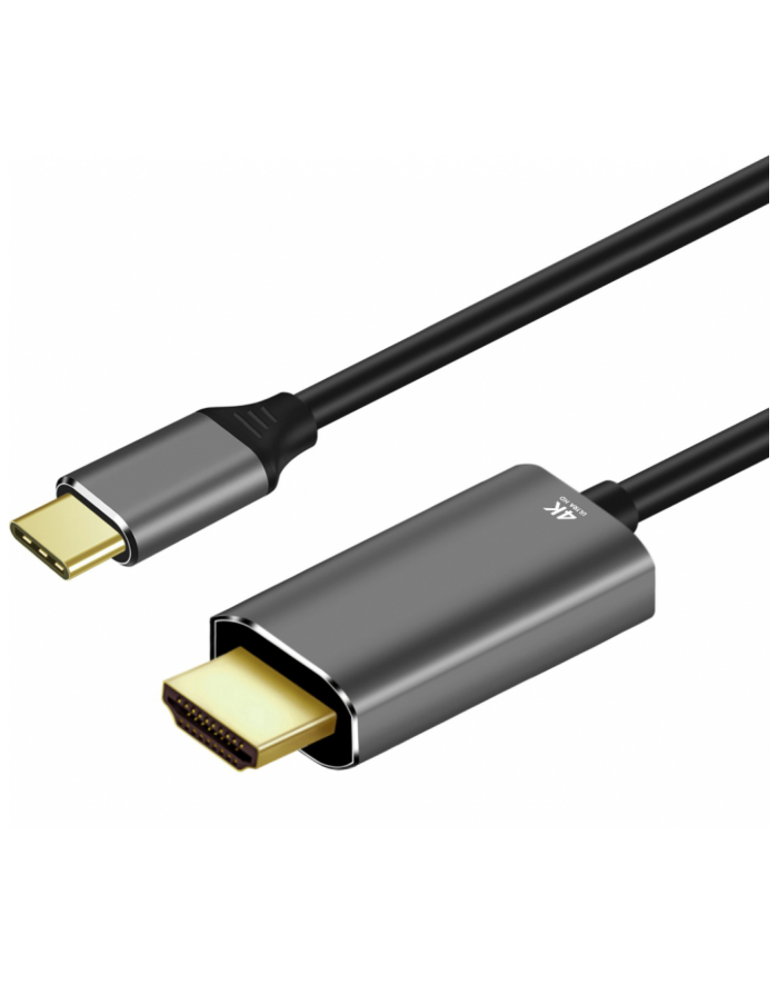 ART CABLE USB-C male - HDMI 2.0 male 4K 60Hz ALU oem 1.8m główny