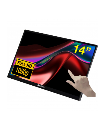 VERBATIM PMT-14 Portable Touchscreen Monitor 14inch Full HD 1080p Metal Housing nr 1
