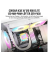 CORSAIR AF ELITE Series AF120 RGB ELITE WHITE 120mm Fluid Dynamic RGB Fan with AirGuide Triple Pack with Lighting Node CORE - nr 5