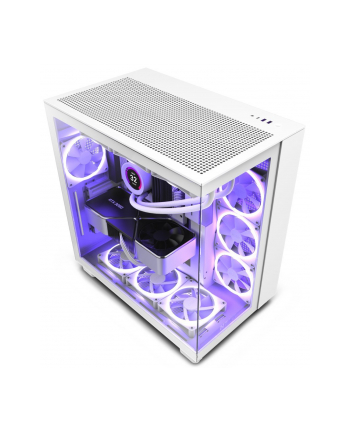 NZXT Obudowa H9 Flow Midi tower z oknem biała