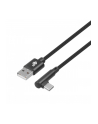 tb Kabel USB-USB C 1.5m kątowy, czarny sznurek - nr 1