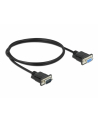 D-ELOCK Serial Cable RS-232 Sub-D9 male to female with narrow plug housing 1m - nr 3