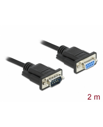 D-ELOCK Serial Cable RS-232 Sub-D9 male to female with narrow plug housing 2m nr 1